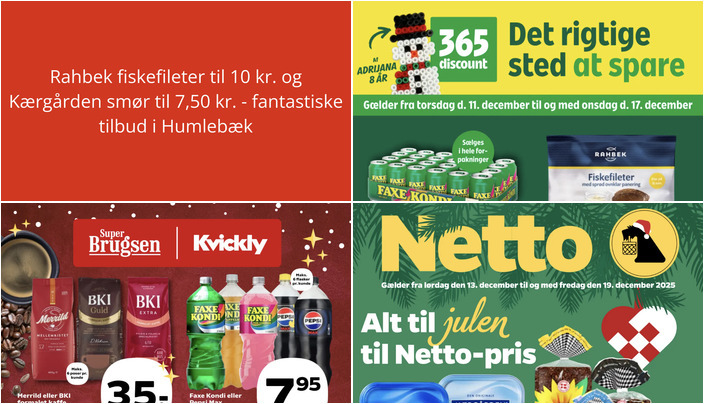 Rahbek fiskefileter til 10 kr. og Kærgården smør til 7,50 kr. - fantastiske tilbud i Humlebæk