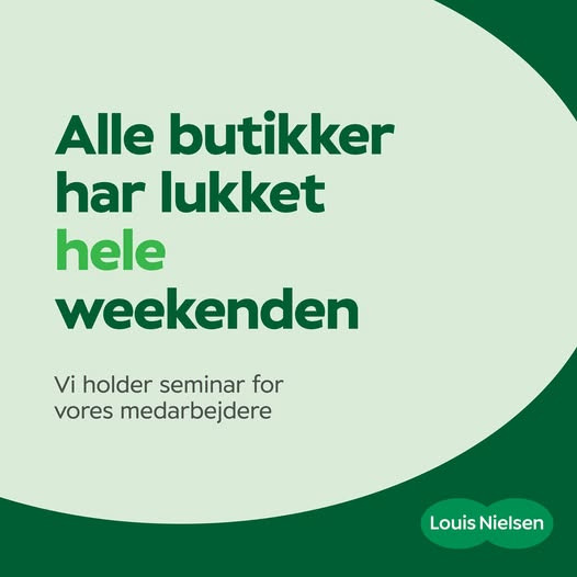 Louis Nielsen HerningCentret lukker i weekenden for medarbejderfest og seminar