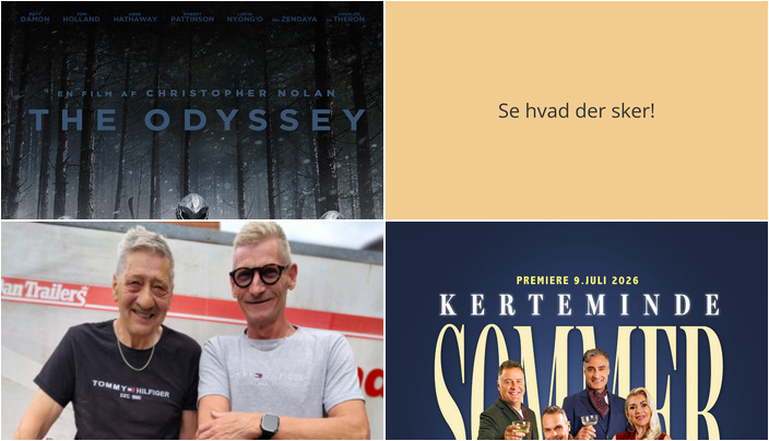 Se filmklassikere, lyt til musik eller få et godt grin i Kerteminde denne uge