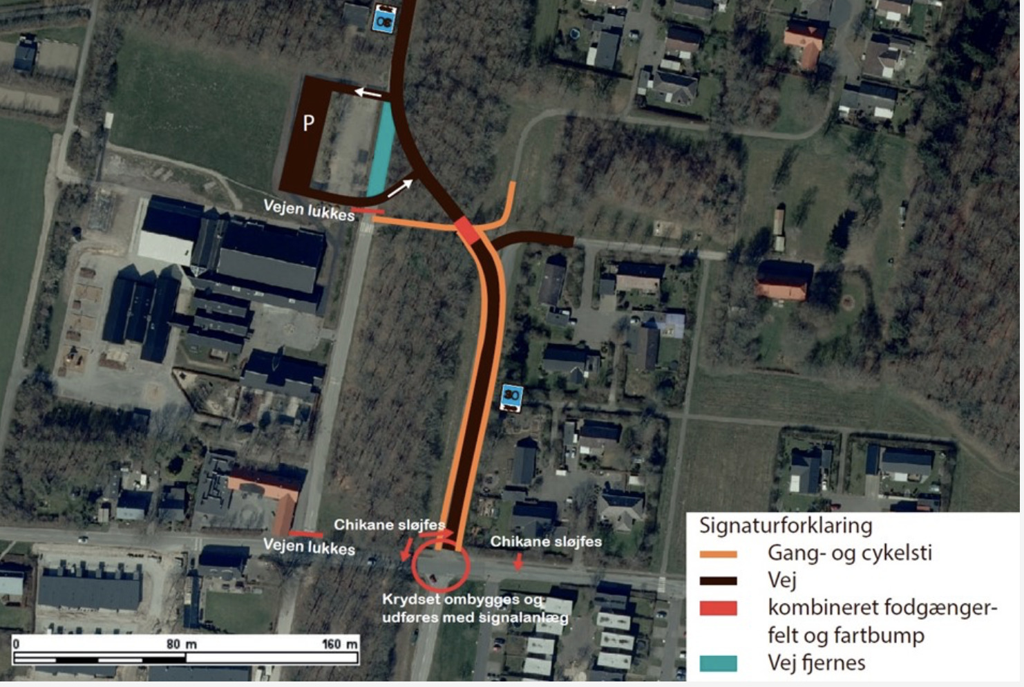 Herning: Trælundvej ændrer retning