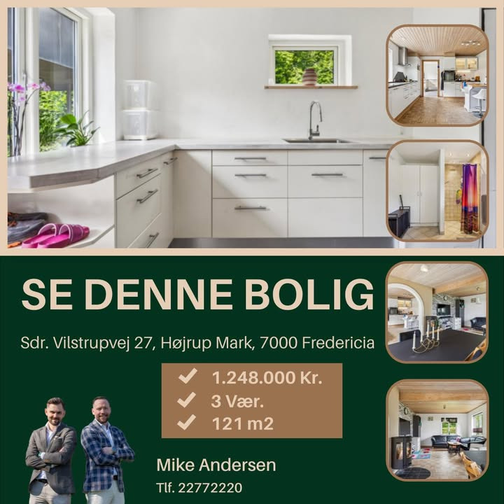 Naturskøn villa med stor garage til salg hos Ejendomsmægler Mike Andersen