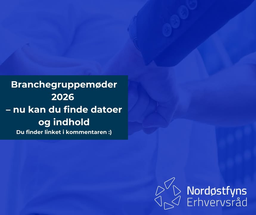 Erhverv og Turisme Kerteminde præsenterer datoer og indhold for Nordøstfyns Erhvervsråds branchegruppemøder 2026