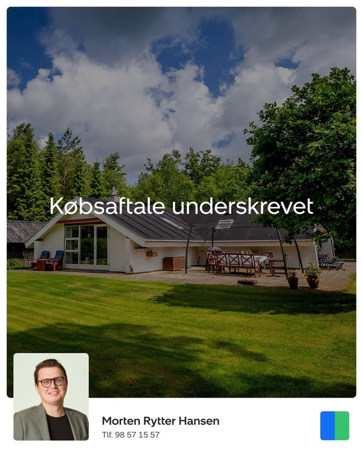 Nybolig Hadsund har fået købsaftalen på plads på Vidjeparken 94