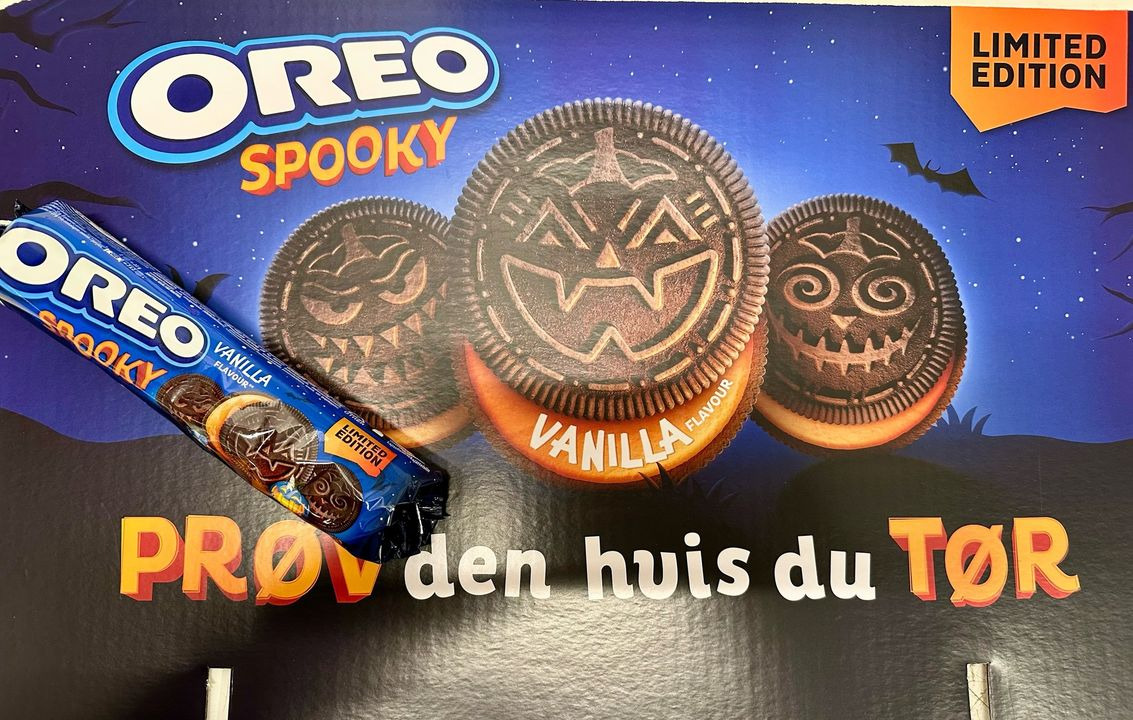 Meny Gl. Skagensvej tilbyder halloween OREO til kun 9 kr. 