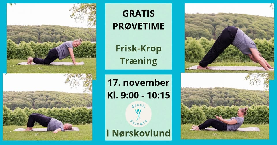 Granli Velvære tilbyder gratis prøvetime i Frisk-Krop-træning