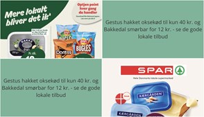 Gestus hakket oksekød til kun 40 kr. og Bakkedal smørbar for 12 kr. - se de gode lokale tilbud