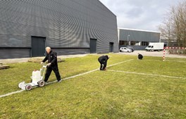 Håndboldspillerne er kommet på græs