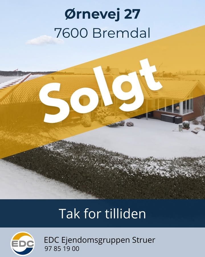 EDC Ejendomsgruppen Struer sælger bolig efter første fremvisning