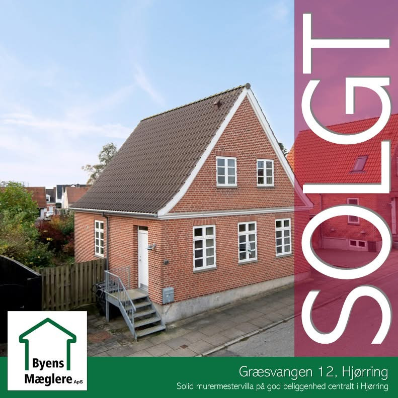 Byens Mæglere ApS fejrer salg af villa på Græsvangen og søger nye boliger til salg i Hjørring