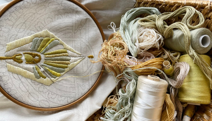 Broderiworkshop med Cecilia de Jong på Kunstmuseum Brandts