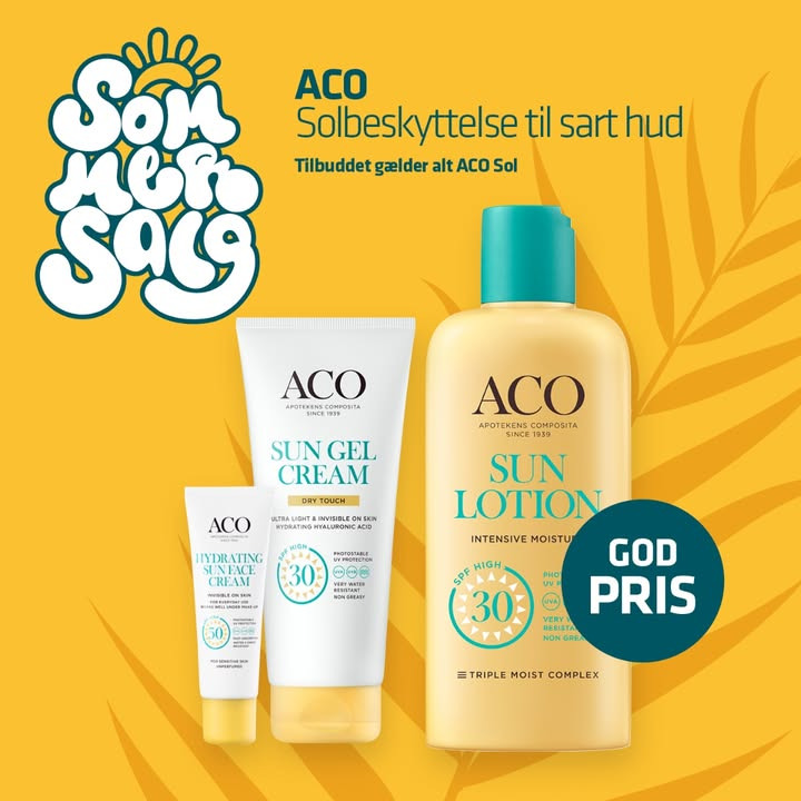 Ikast Apotek præsenterer dermatologisk testet solbeskyttelse fra ACO