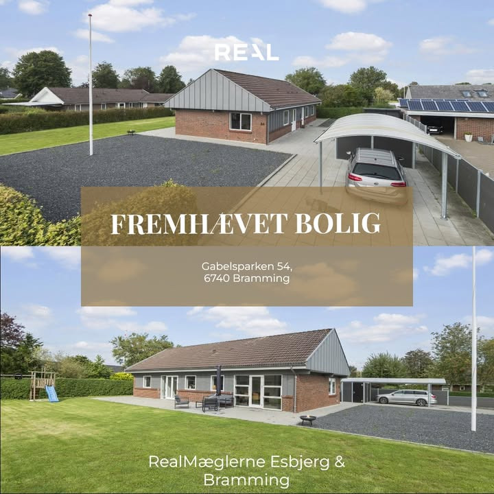 Indflytningsklar villa i Bramming fremhæves af RealMæglerne Esbjerg og Bramming