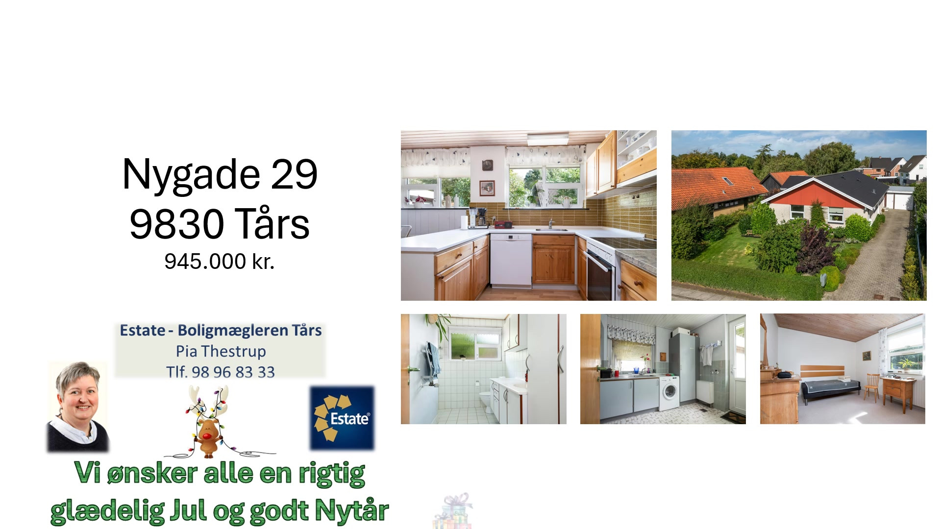 Estate Boligmægleren Tårs ønsker jer en glædelig jul og godt nytår