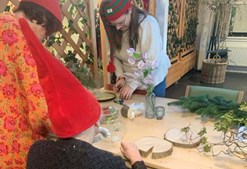 Julen fejres på plejecentre