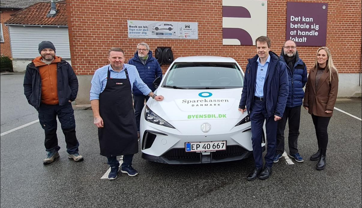 Første delebil i Tommerup Stationsby er landet