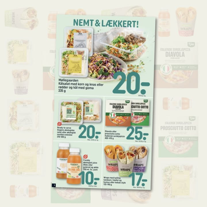 Rema1000 Gærumvej byder på nemme og lækre mellemmåltider til dig på farten