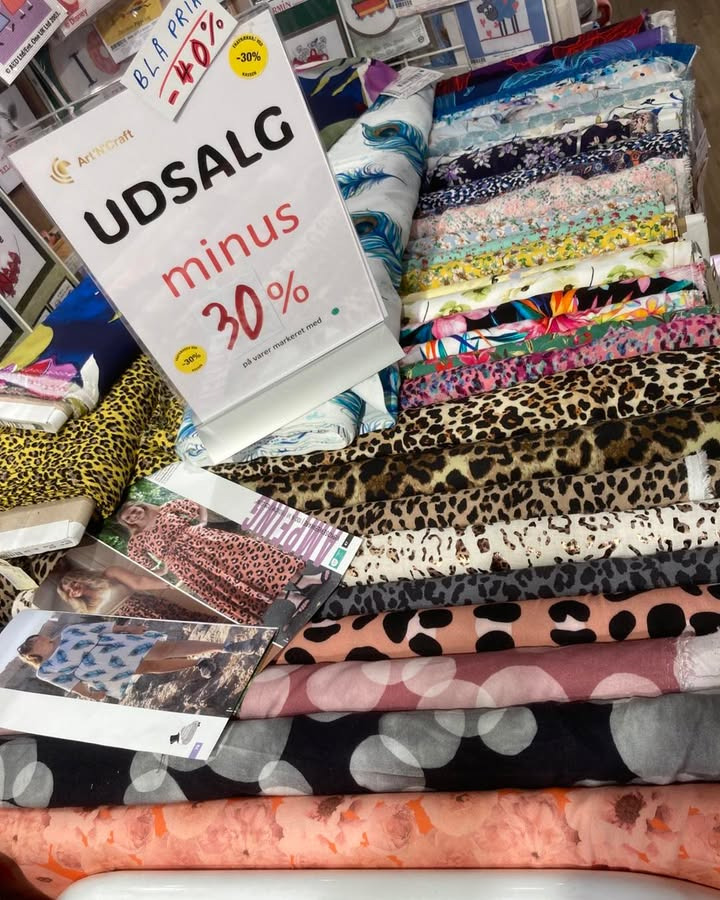 Art´n´Craft annoncerer udsalg på sommermetervarer med store rabatter