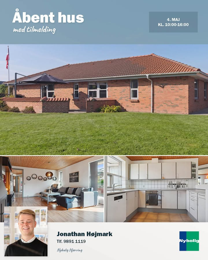 Åbent hus i Hjørring: Udforsk en familievenlig villa på H C Andersens Vej 12 hos Nybolig Hjørring v/Morten Hove