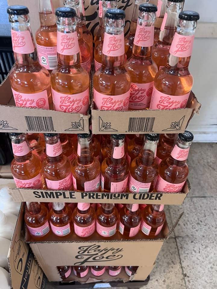 Meny Gl. Skagensvej tilbyder Happy Joe cider til 10 kr plus pant