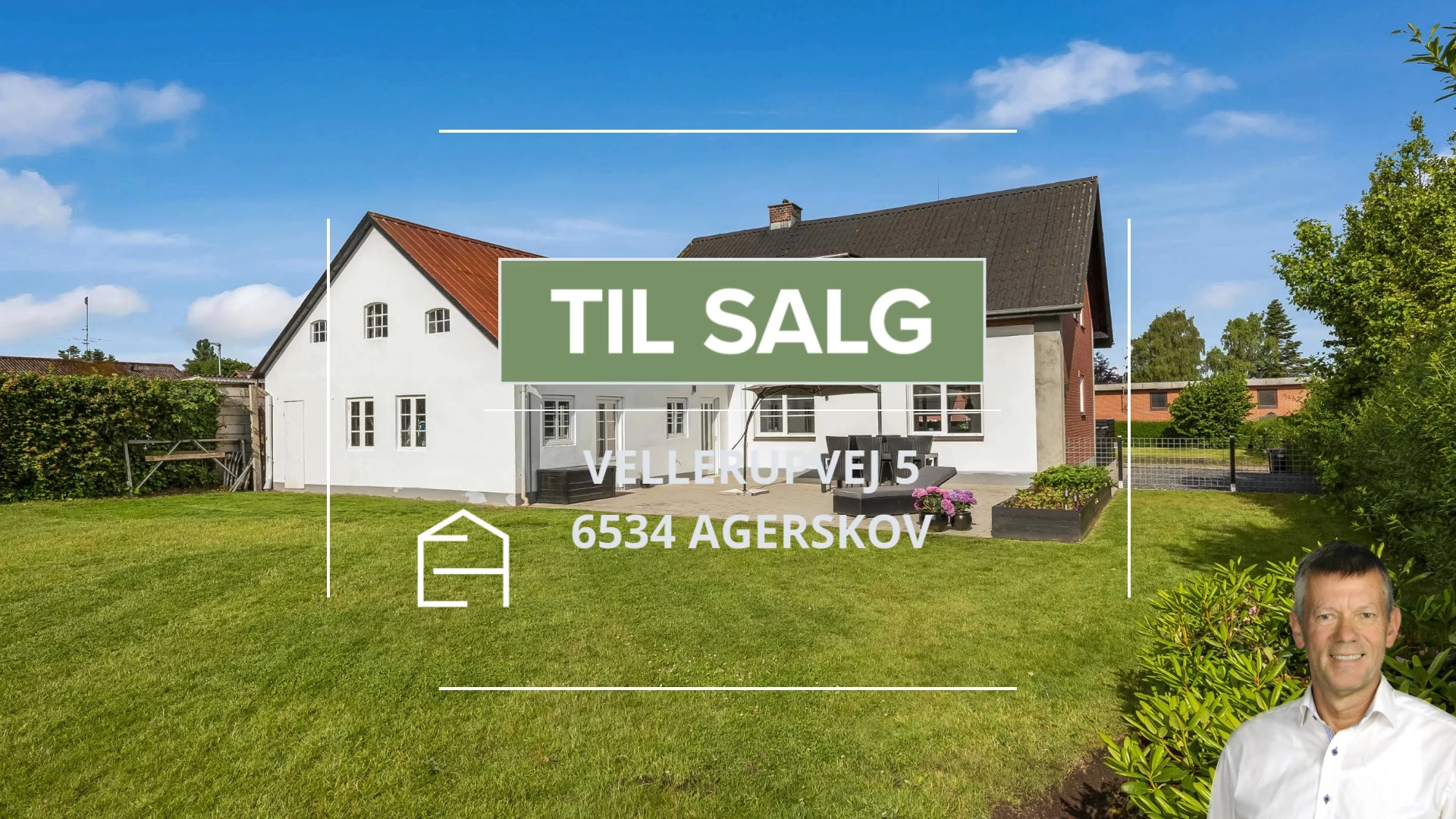 Charmerende villa i Agerskov til salg gennem Ejenholm Bolig & Erhverv