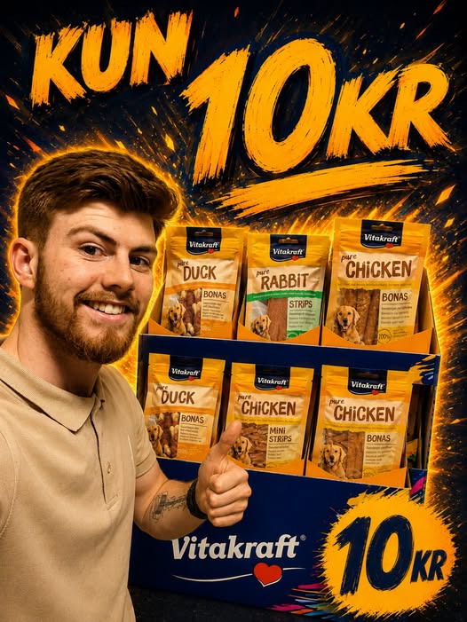 SPAR Valsgård tilbyder Vitakraft hundesnacks til 10 kr. pr. pose