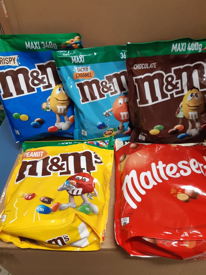 Meny Randers tilbyder stor pose M&M's eller Maltesers til kun 39,95 kr.