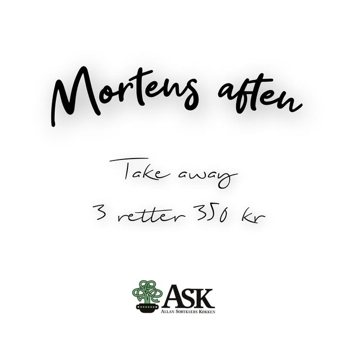 Forkæl jer selv med Ask's 3-retters menu til Mortens aften