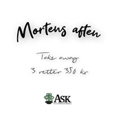 Forkæl jer selv med Ask's 3-retters menu til Mortens aften
