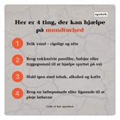 Ikast Apotek informerer om lindring af mundtørhed