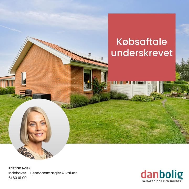 Danbolig Hjørring fejrer underskrevet købsaftale i Astrup