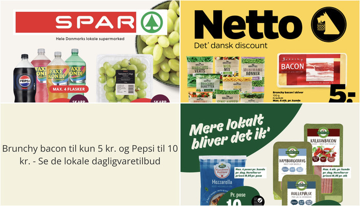 Brunchy bacon til kun 5 kr. og Pepsi til 10 kr. - Se de lokale dagligvaretilbud