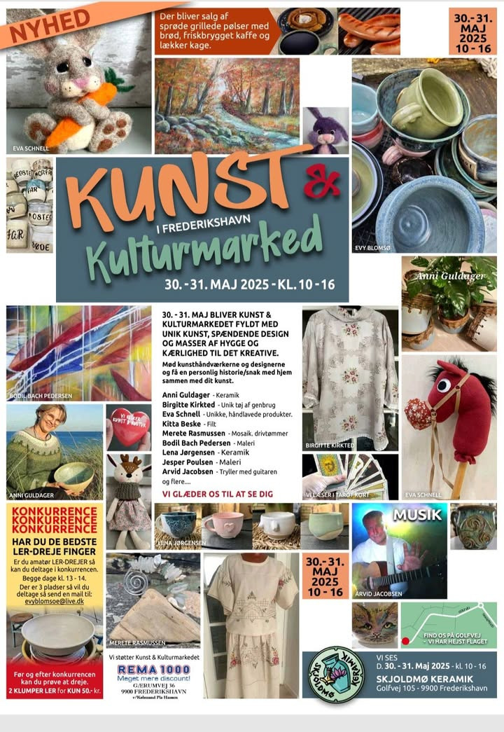 Skjoldmø Keramik inviterer til kunstmarked med musik og hyggelig atmosfære
