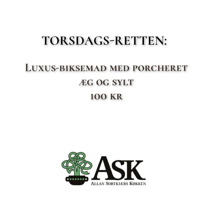 Ask præsenterer ugens torsdagsret: Bestil lækker hverdagsmad til kun 100 kr