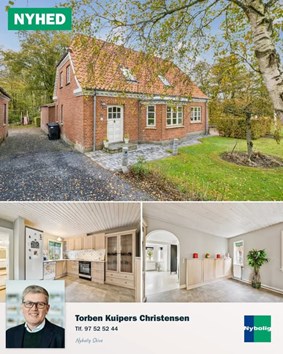 Charmerende murermestervilla til salg hos Nybolig Skive I/S