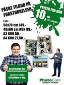 PhotoCare Thisted annoncerer påsketilbud på fotoforstørrelser