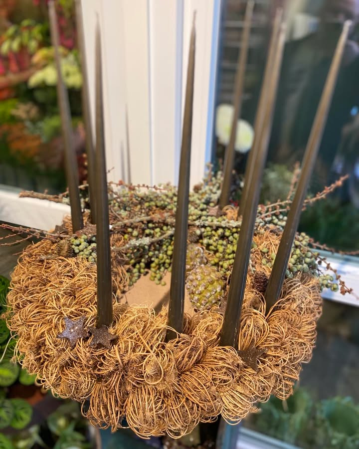 Florist Pernille DB: Adventskrans udvalg på Struervej 45 denne weekend