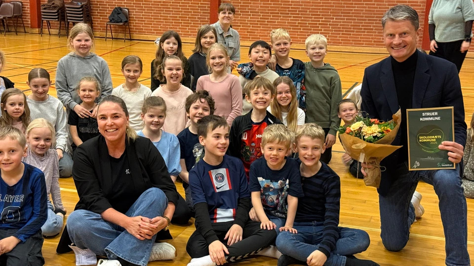 Struer Kommune hædret for indsats med idræt og bevægelse i skoler