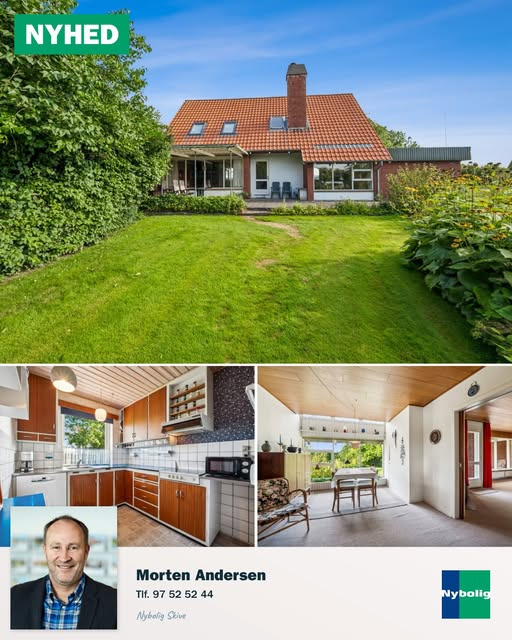 Nybolig Skive I/S fremhæver stor villa med unikke muligheder i Balling