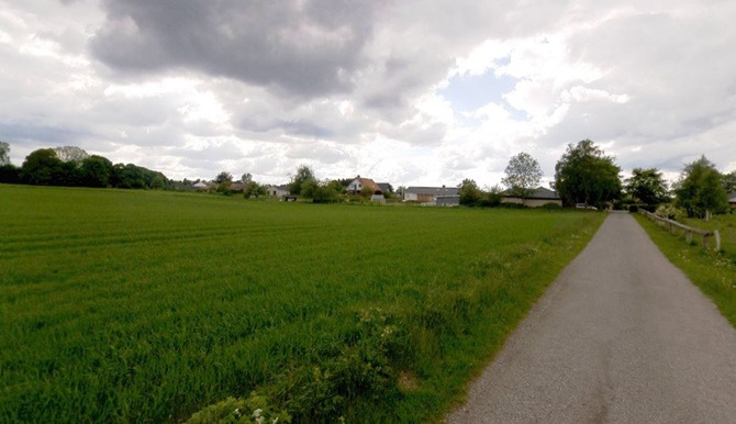 Regnvandsbassin i Voel