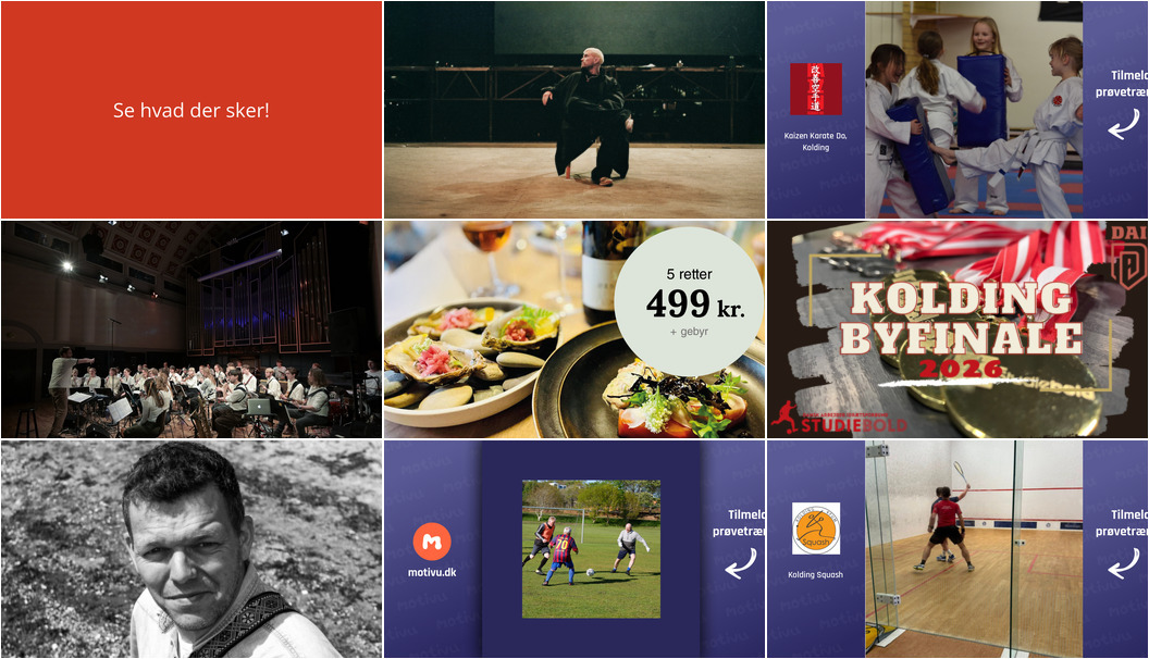 Spændende weekend i Kolding: Musikoplevelser, sport og gastronomi