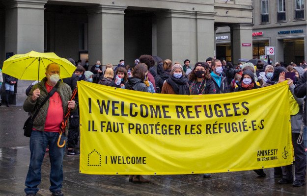 Støtte-demonstration for de syriske flygtninge i Danmark