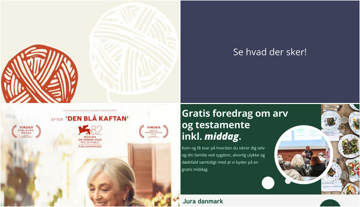 Oplev strikkecaféer, filmaften og juridisk foredrag i Værløse i den kommende uge