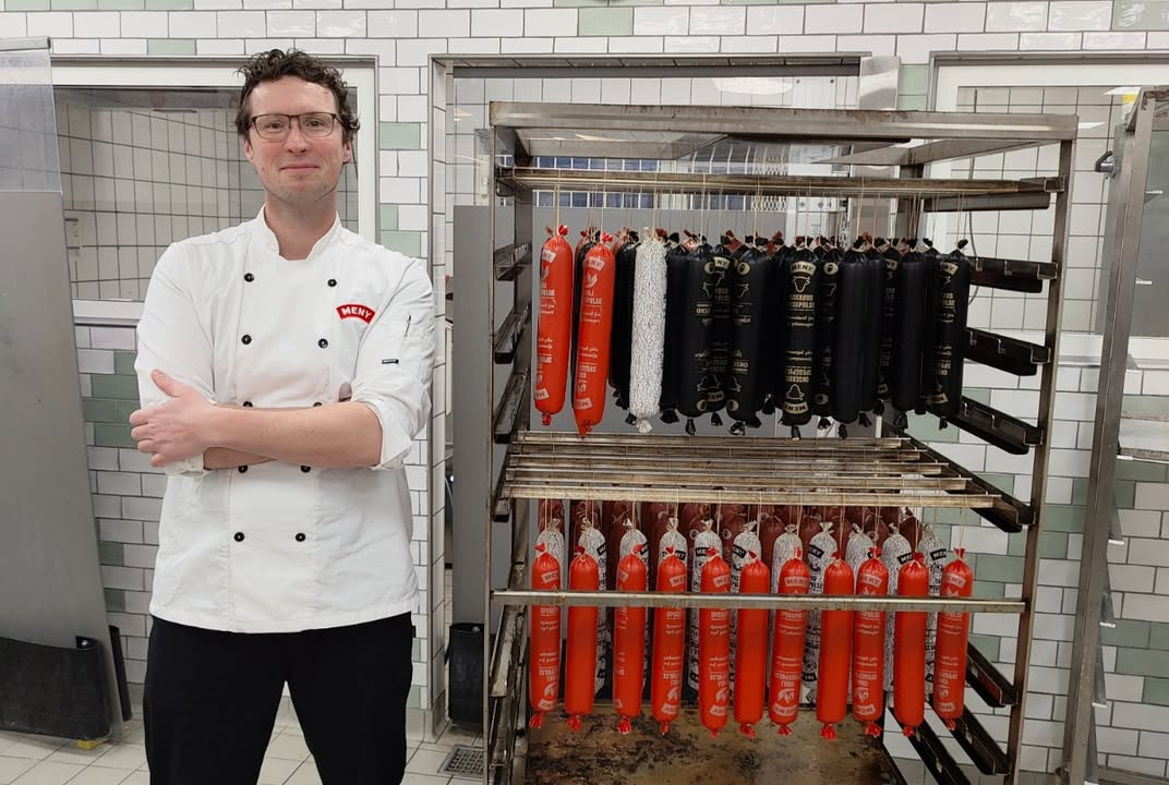 Tilbud fra Meny Hjerting: Frisklavede sønderjyske spegepølser til kun 69,95 kr. spar 50 kr.