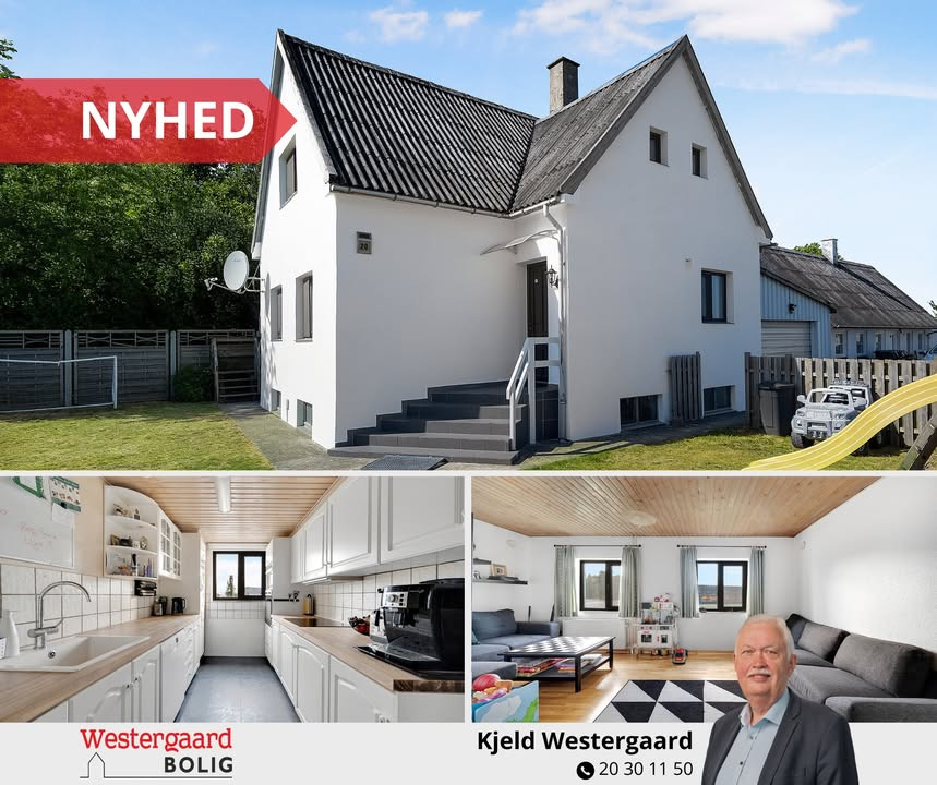 Westergaard Bolig præsenterer: Hyggeligt hus i byens udkant til kun 550.000 kr.