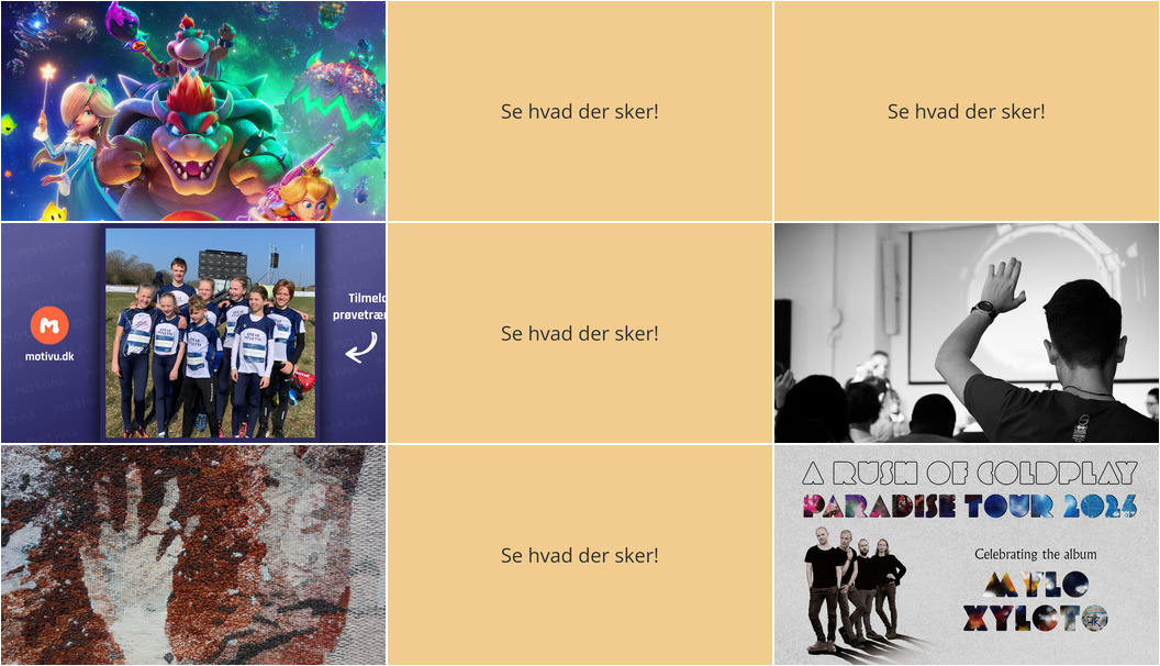 Oplev alt fra animationsfilm til Coldplay-tributekoncert i Greve denne uge