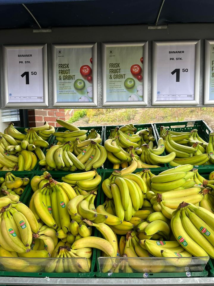 Søndagstilbud hos REMA 1000 Hadsund: Bananer, spidskål, and, mozzarella og skyr til spotpriser