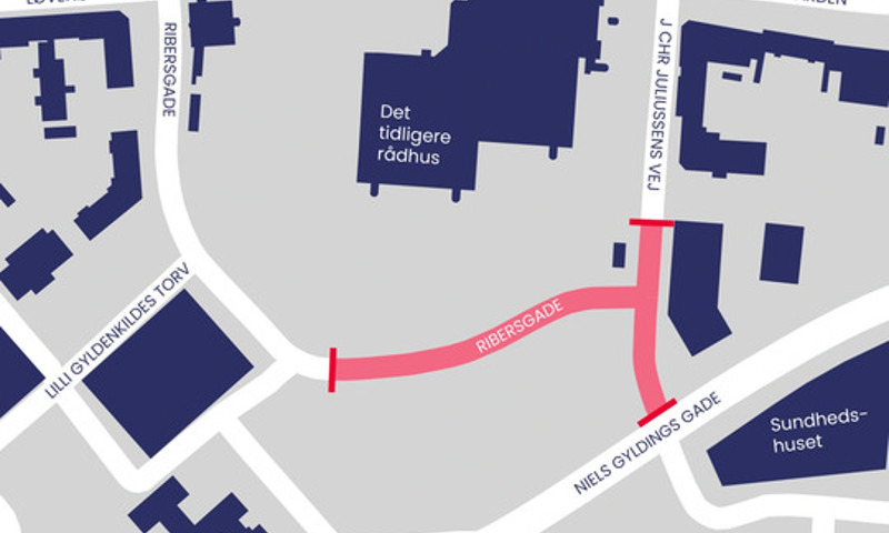 Ribersgade spærres for trafik og omlægges for at gøre plads til nye boliger og bedre forhold for gående og cyklister i Horsens midtby