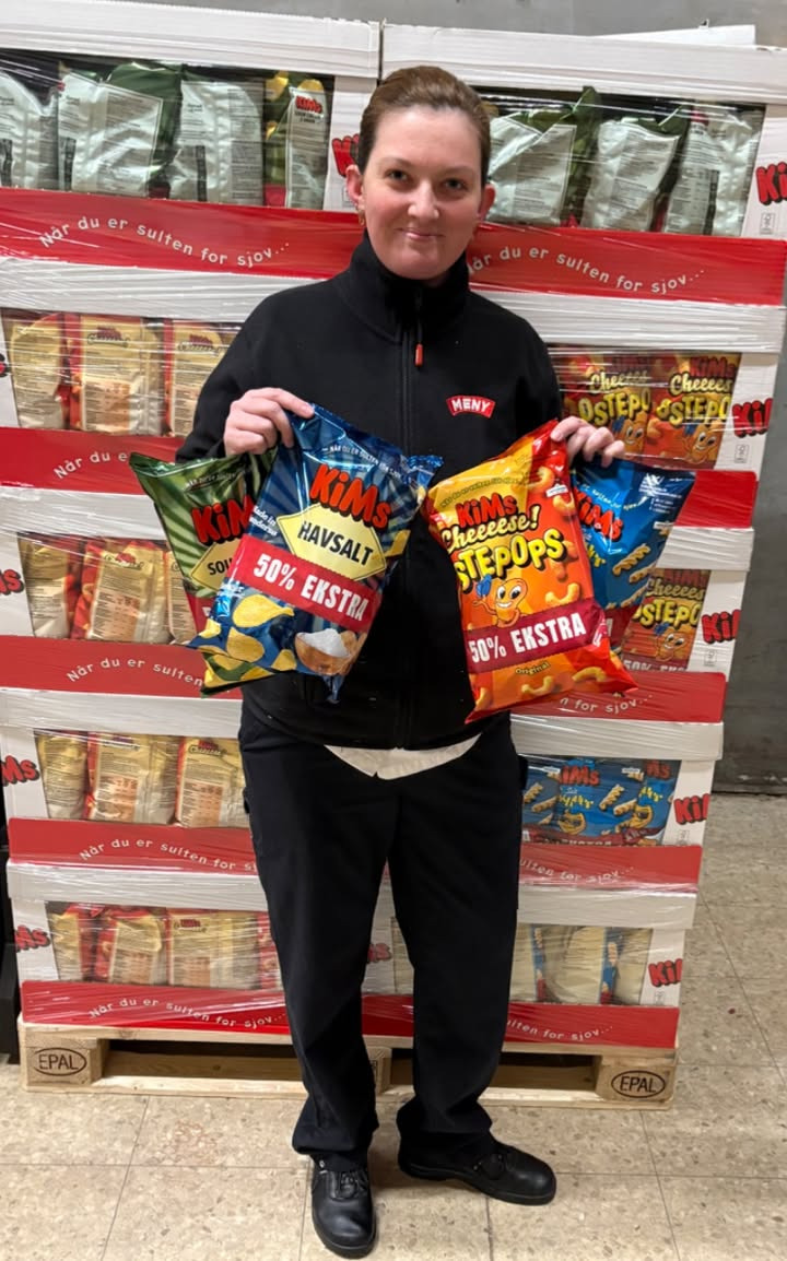 MENY Hobro tilbyder Kims Chips kæmpekøb med 50% ekstra