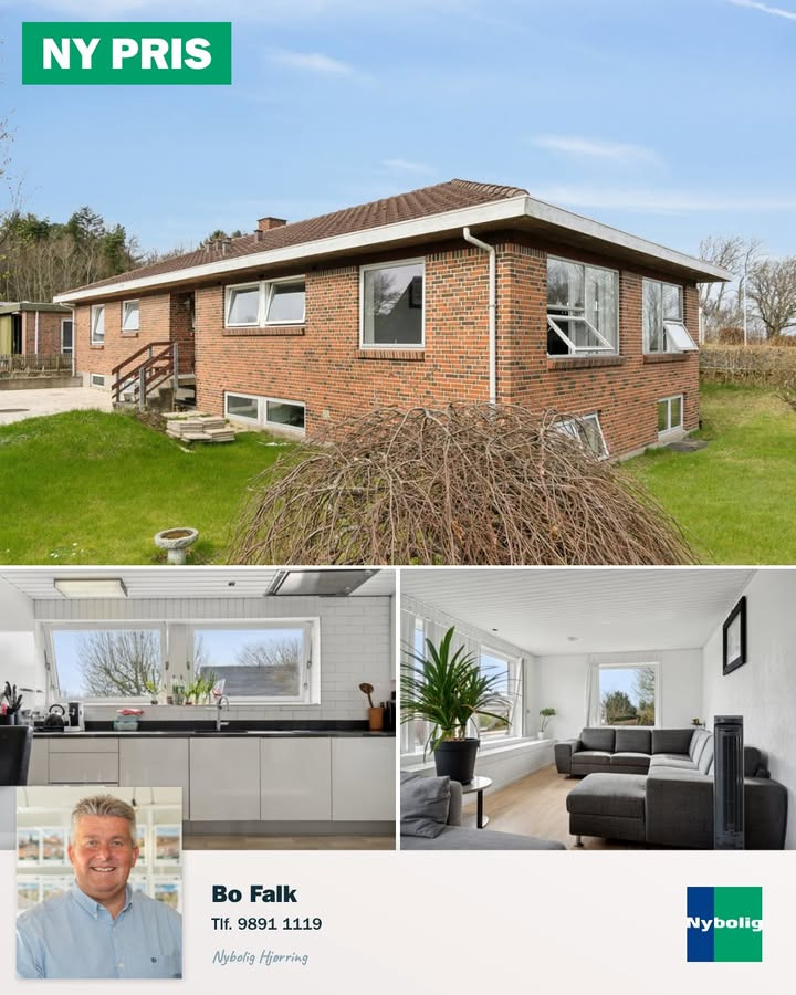 Nybolig Hjørring v/Morten Hove tilbyder rummelig rødstensvilla til skarp ny pris