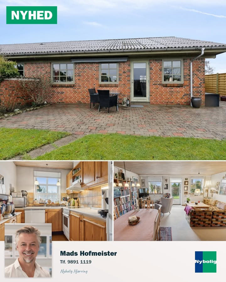 Nybolig Hjørring præsenterer velholdt rækkehus tæt på by og natur
